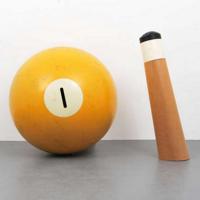 Large Pop Art Billiard Ball & Cue Stick Sculpture - Sold for $1,625 on 03-03-2018 (Lot 337).jpg